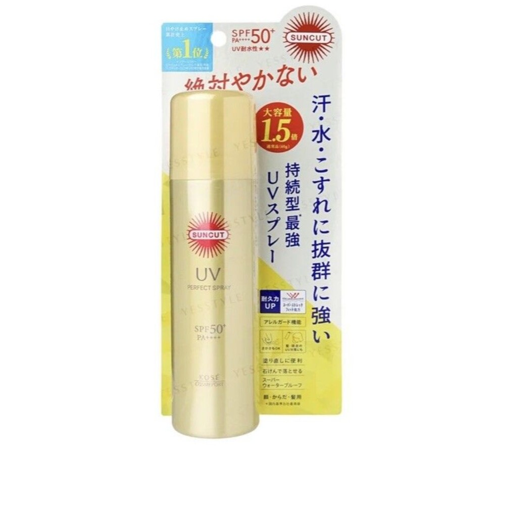 [US Seller] KOSE Suncut Sunscreen UV Perfect Spray Unscented  SPF 50+ PA++++ 90g